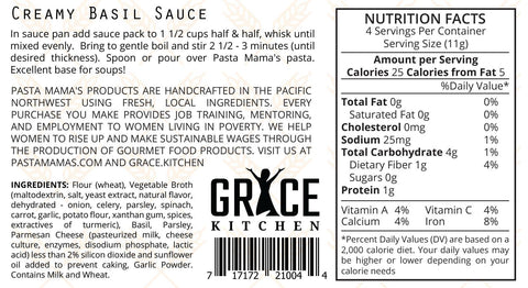 Creamy Basil Sauce by Pasta Mama's - Grace Collective