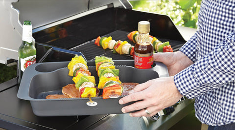 Outset Grill Prep Station and Marinade Tray, 17.7"x11"x2.8" - Fox Run Brands