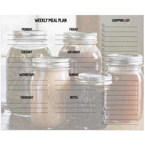 Canning Jars Notepad - Primitives by Kathy