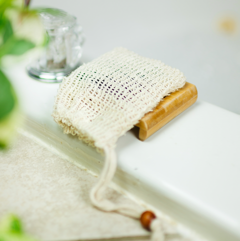 Compostable Sisal Soap Saver Bag, 5.5"x3.5" - Bamboo Switch