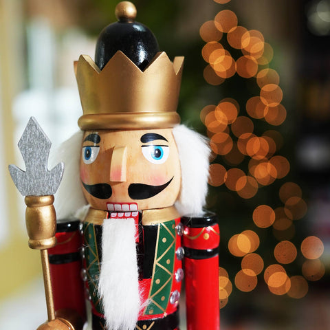 Traditional Wooden Nutcracker for Christmas Decorations, 15 in - SINT