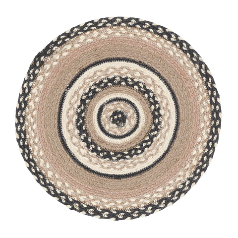 Sawyer Mill Charcoal Creme Jute Trivet, 15 in - VHC Brands