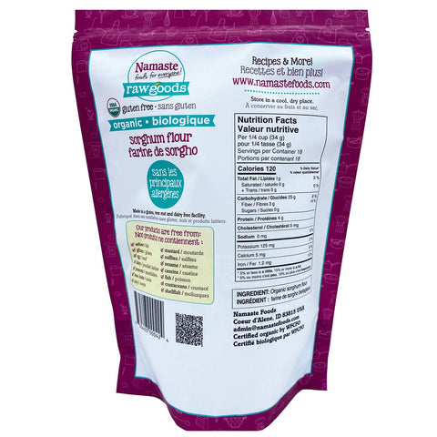 Organic Sorghum Flour, 22 oz - Namaste Foods