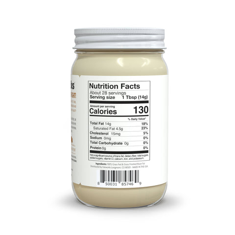 Grass Fed Bison Tallow, 14 oz - Fatworks