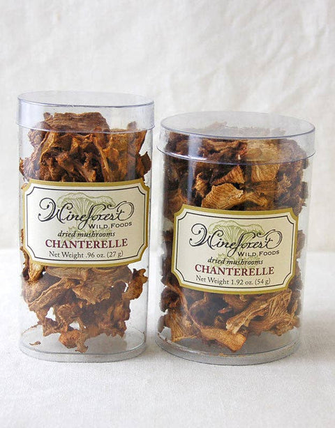 Dried Chanterelle Mushrooms: 1.92 oz/54 g tube - Wine Forest Ltd.
