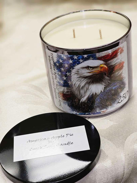 Limited Edition "250", American Apple Pie Soy Candle, 17 oz - CreekSong Candles