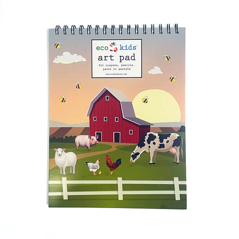 Themed Art Pads, 8.5x11 in, 50 Pages, Spiral Bound - elseware unplug / eco-kids