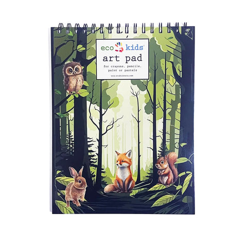 Themed Art Pads, 8.5x11 in, 50 Pages, Spiral Bound - elseware unplug / eco-kids