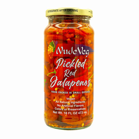 Pickled Red Jalapenos - Ayurveg
