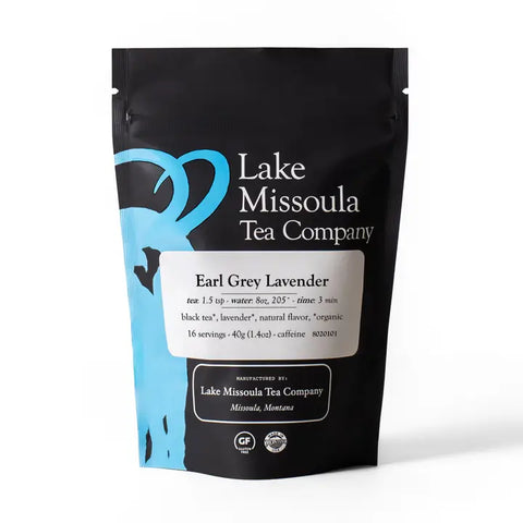 Earl Grey Lavender, Organic Loose Tea, 16 servings - Lake Missoula Tea Company