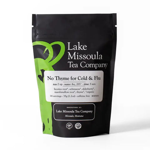No Thyme for Cold and Flu, Organic Loose Tea, 14 servings - Lake Missoula Tea Company
