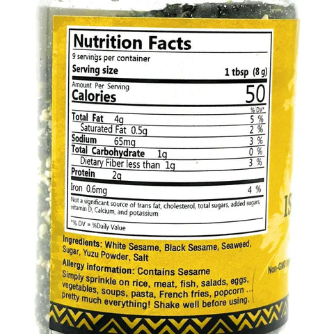 Island Yuzu Furikake, 2.5 oz - Pono Hawaiian Foods Co