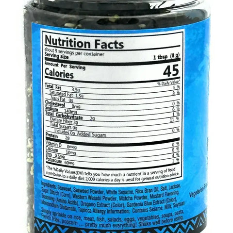 Wasabi Furikake, 2.5 oz - Pono Hawaiian Foods Co