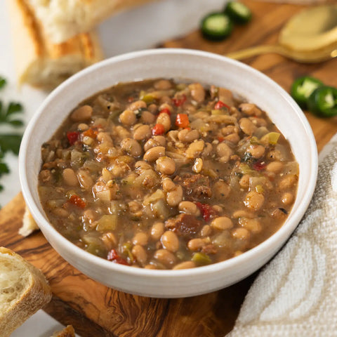 Smoked Salmon Spicy White Bean Soup, 12 oz - SeaBear Smokehouse