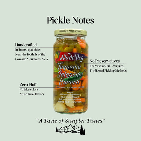 Taqueria Style Jalapenos & Carrots, 16 oz Handcrafted - Ayurveg