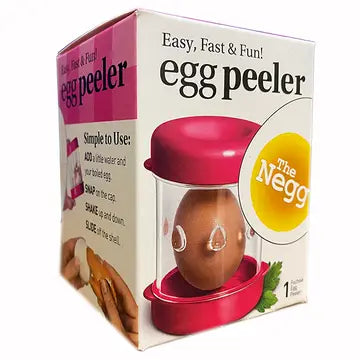 The Negg® Egg Peeler, Fuchsia - The Negg