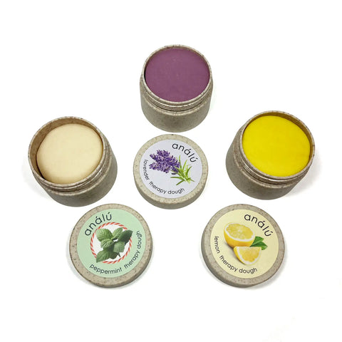 Therapy Dough Sampler, 3 Calming Aromatherapy Stress-Relief scents - elseware unplug / eco-kids