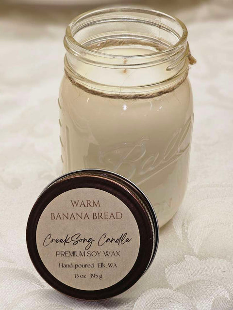 Warm Banana Bread Soy Candle - CreekSong Candles