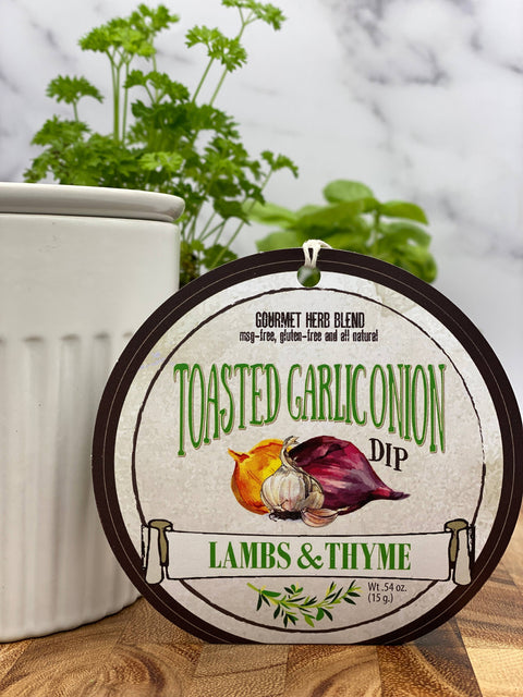 Toasted Garlic and Onion Dip - Lambs & Thyme