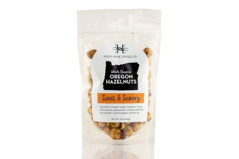 Whole Roasted Oregon Hazelnuts - Sweet and Savory - Holm Made Toffee Co.