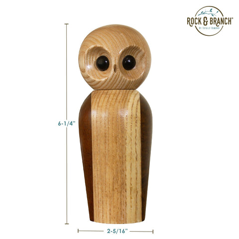 Rock & Branch® Owl Refillable Pepper Mill, 6.25" - Totally Bamboo