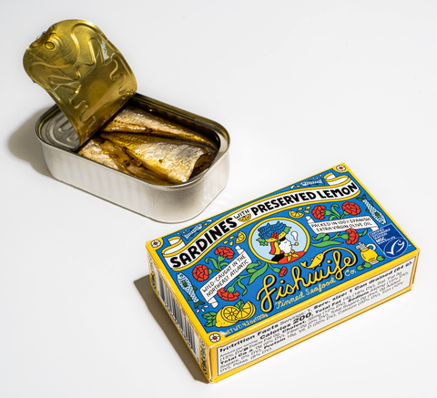 Sardines with Preserved Lemon, 4.2 oz tin - Fishwife