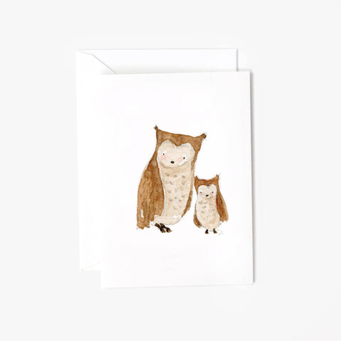 Baby Owl Mini Notecard, 2.5" x 3.5" - Emily Lex Studio