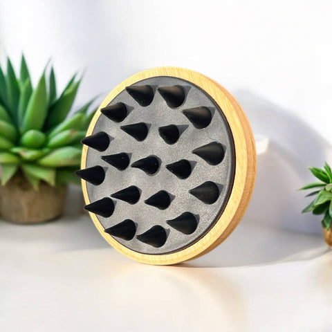 Bamboo and Silicone Scalp and Body Massager - Bamboo Switch