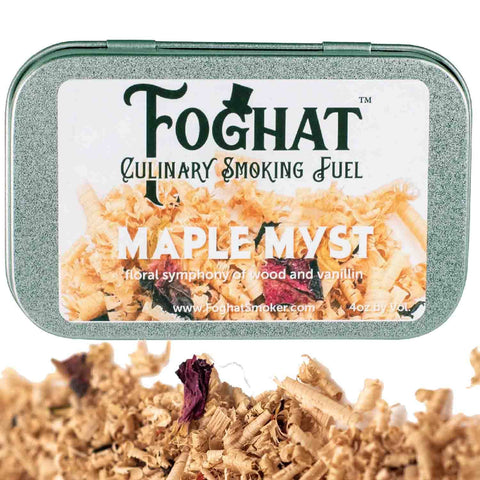 Foghat Culinary Smoking Fuel: Maple Myst, 4oz - ThousandOaksBarrelCo.