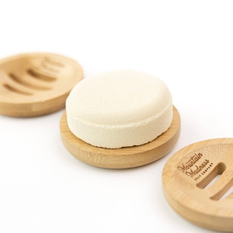 Bamboo Soap Dish, Sustainable & Draining - Mountain Madness Soap Co.