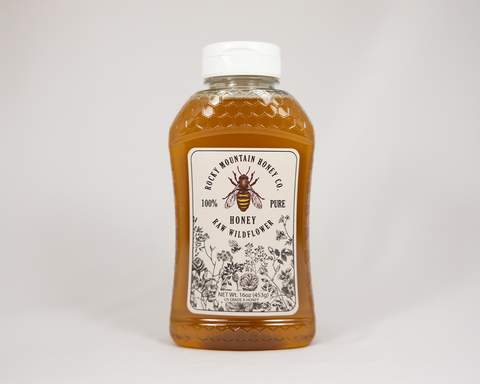 Raw Wildflower Honey 16 oz - Rocky Mountain Honey Co.