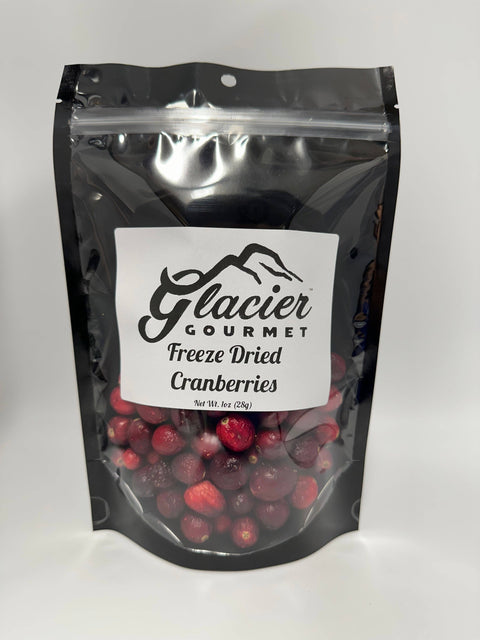 Freeze Dried Cranberries, 1 oz Bag - Glacier Gourmet