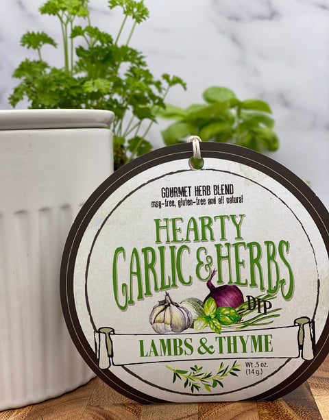 Hearty Garlic and Herbs Dip - Lambs & Thyme