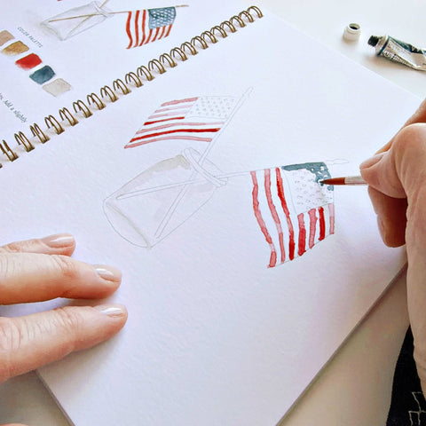 Americana Watercolor Workbook - Emily Lex Studio