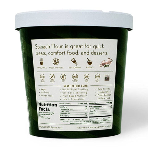 Spinach Flour, 8 oz, Super Concentrated - Hearthy Foods