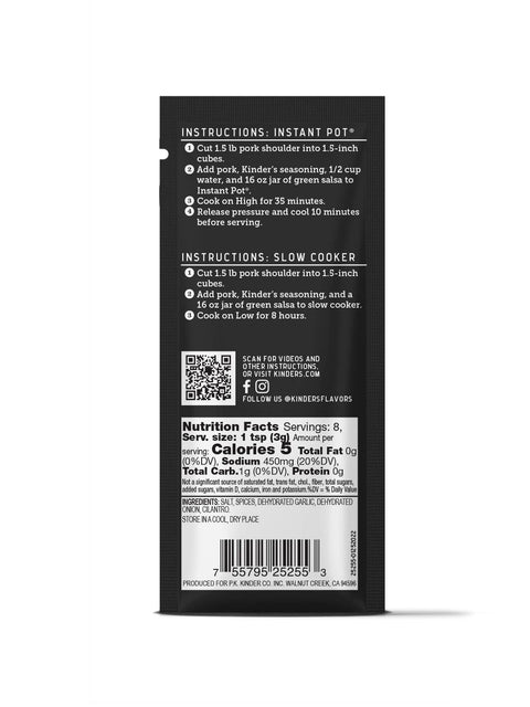 Mexican Seasoning - Chile Verde - Kinder's Sauces & Seasonings