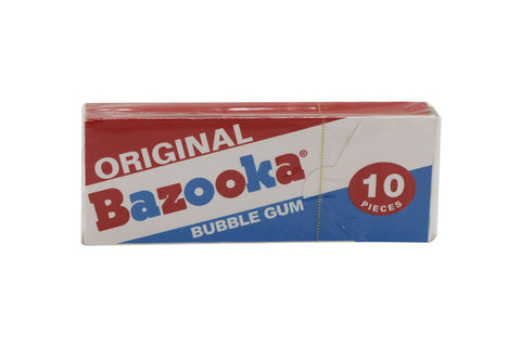 Bazooka Bubble Gum, 10 pc/pack - Grandpa Joe's
