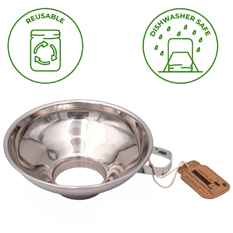 Stainless Steel Funnel for Mason Jars - Mason Jar Lifestyle
