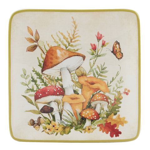 Woodland Critters Fall Canape Plate 6 in Assorted - Certified International