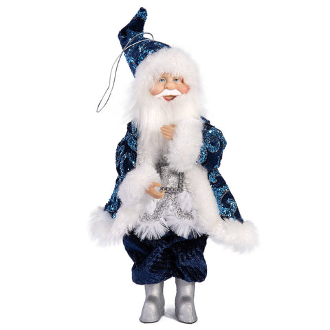 Santa Claus Collectible Figurine - Blue - STP