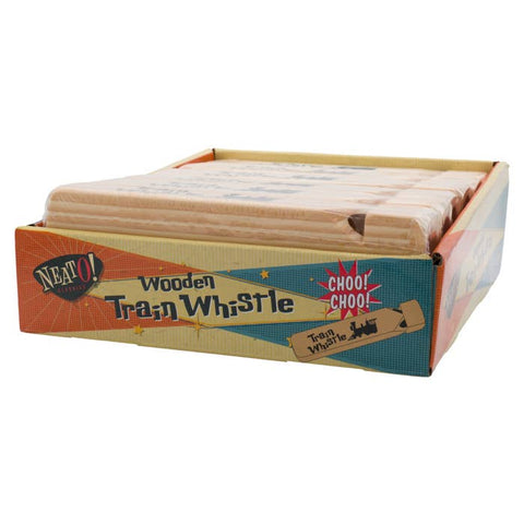Neato! Classic Wooden Train Whistle, 7.5 in - Toysmith