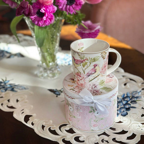 Birds Bone China Mug, 10.14 fl oz (300 ml), in Gift Box