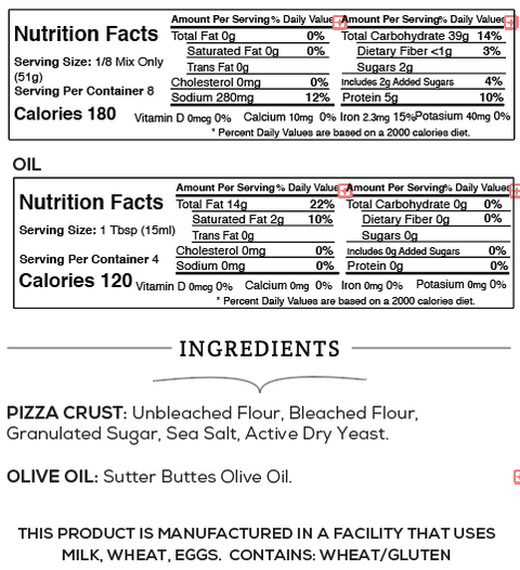 Classic Italian Pizza Crust - Sutter Buttes