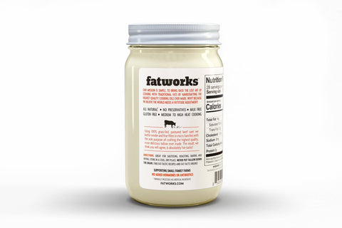 Grass Fed Tallow 14 oz - Fatworks