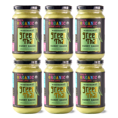 Green Thai Curry Sauce 12.2 fl oz, Biodynamic & Organic - Mike's Organic Curry Love