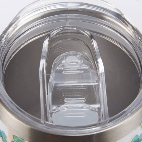 Blue Floral Wine Tumbler, 12 oz - Primitives by Kathy