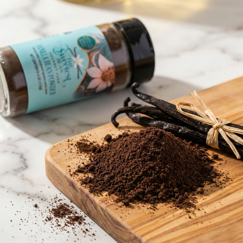 Vanilla Bean Powder, Single Origin and Pure, 4 oz - The Sweetest Bean