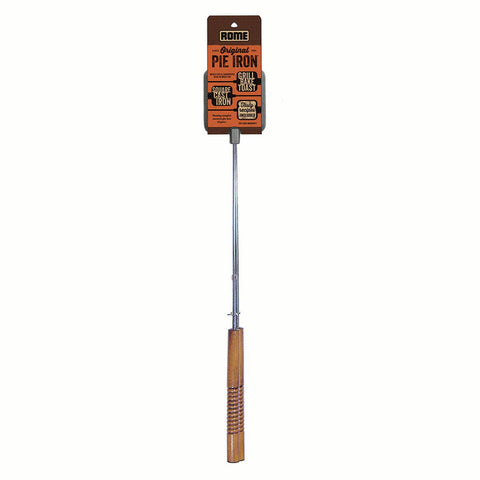 Square Pie Iron, Cast Iron, 28"x4.25"x4.5" - Rome Outdoor Cookware