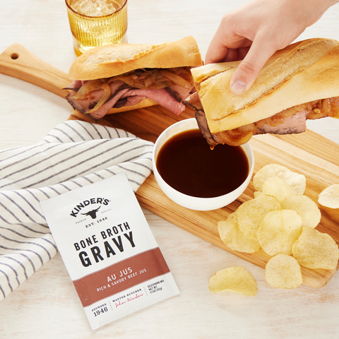 Bone Broth Gravy Au Jus, 1.1 oz - Kinder's Sauces & Seasonings
