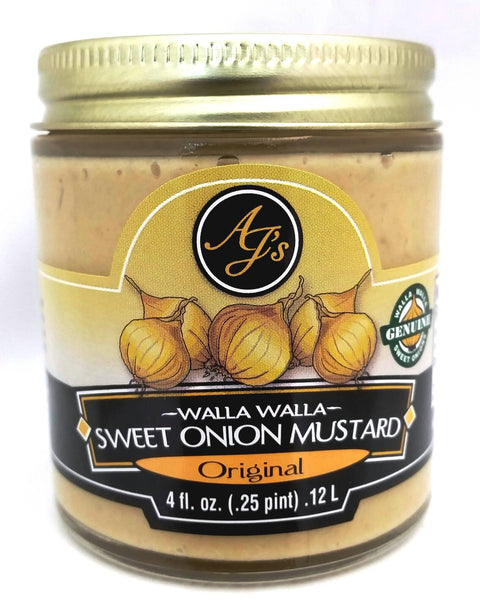 Walla Walla Sweet Onion Mustard Original Flavor, 4oz - AJ's